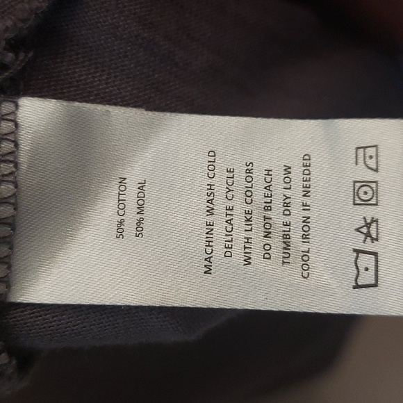 LILLA P Elastic Waist Split Neck Short Sleeve Mini Dress - Picture 13 of 13